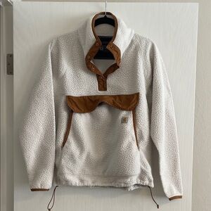 Carhartt Beige and Brown Sherpa Pullover